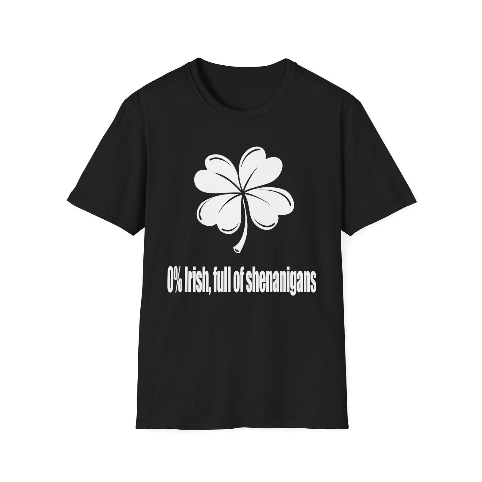 0% Irish, Full of Shenanigans| Deluxe St Patrick's Day Tee