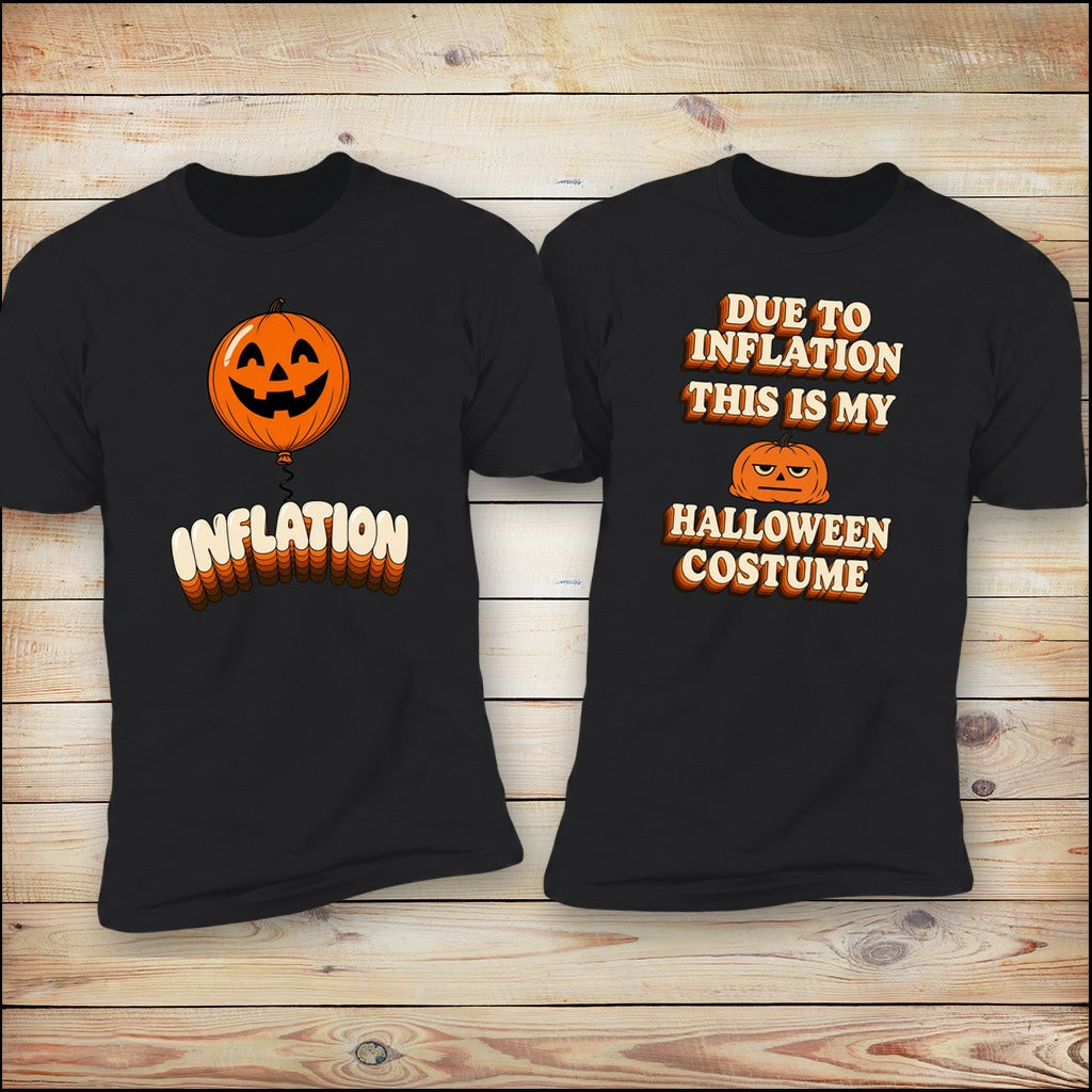 Due To Inflation This Is My Halloween Costume matching couples set