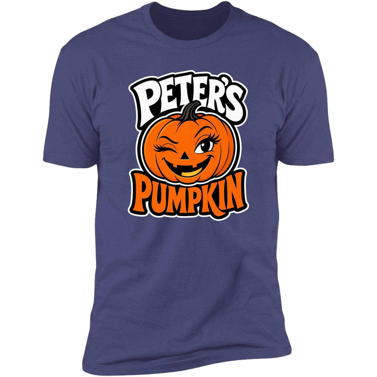Peter's Pumpkin tee in Purple