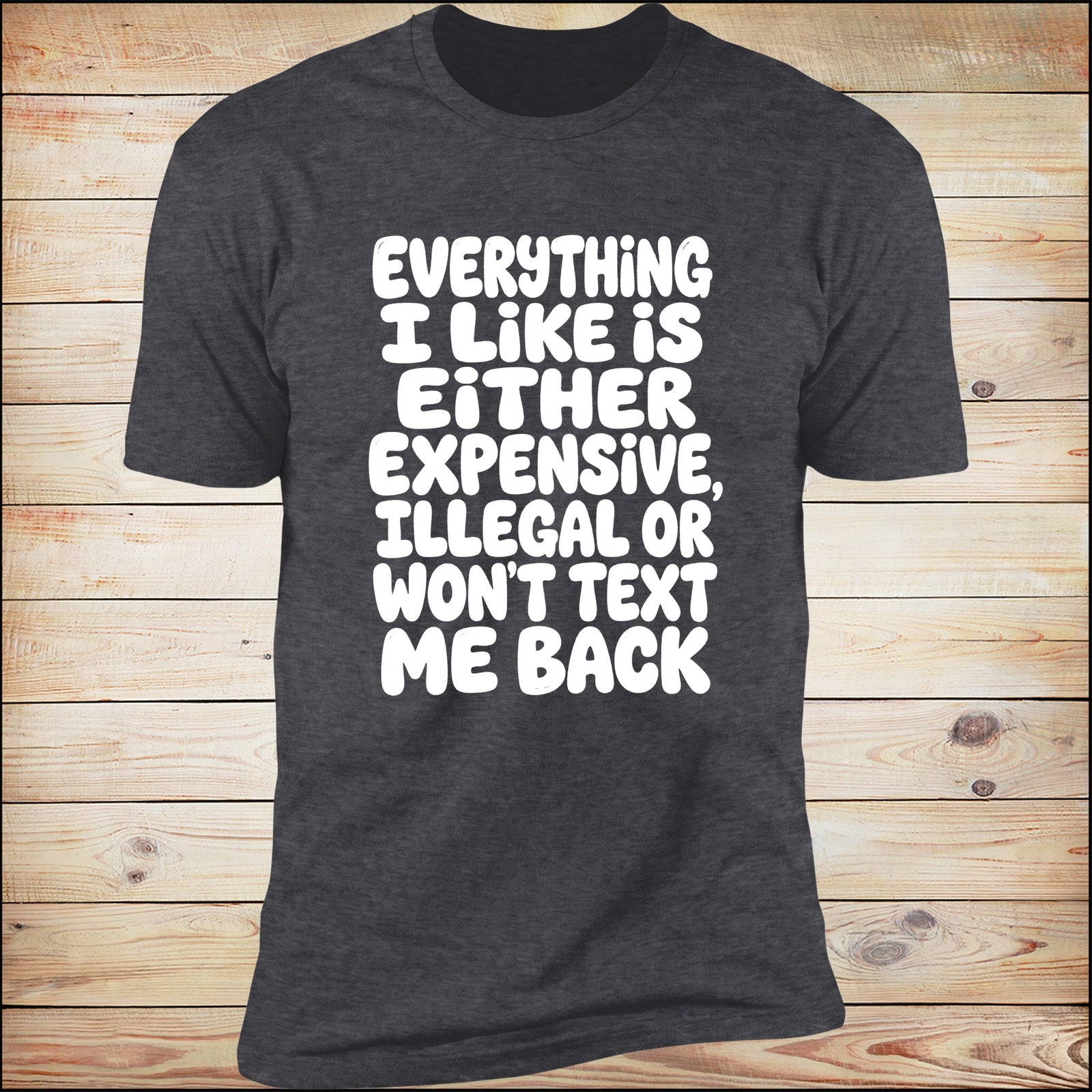 Dark Heather tee hero