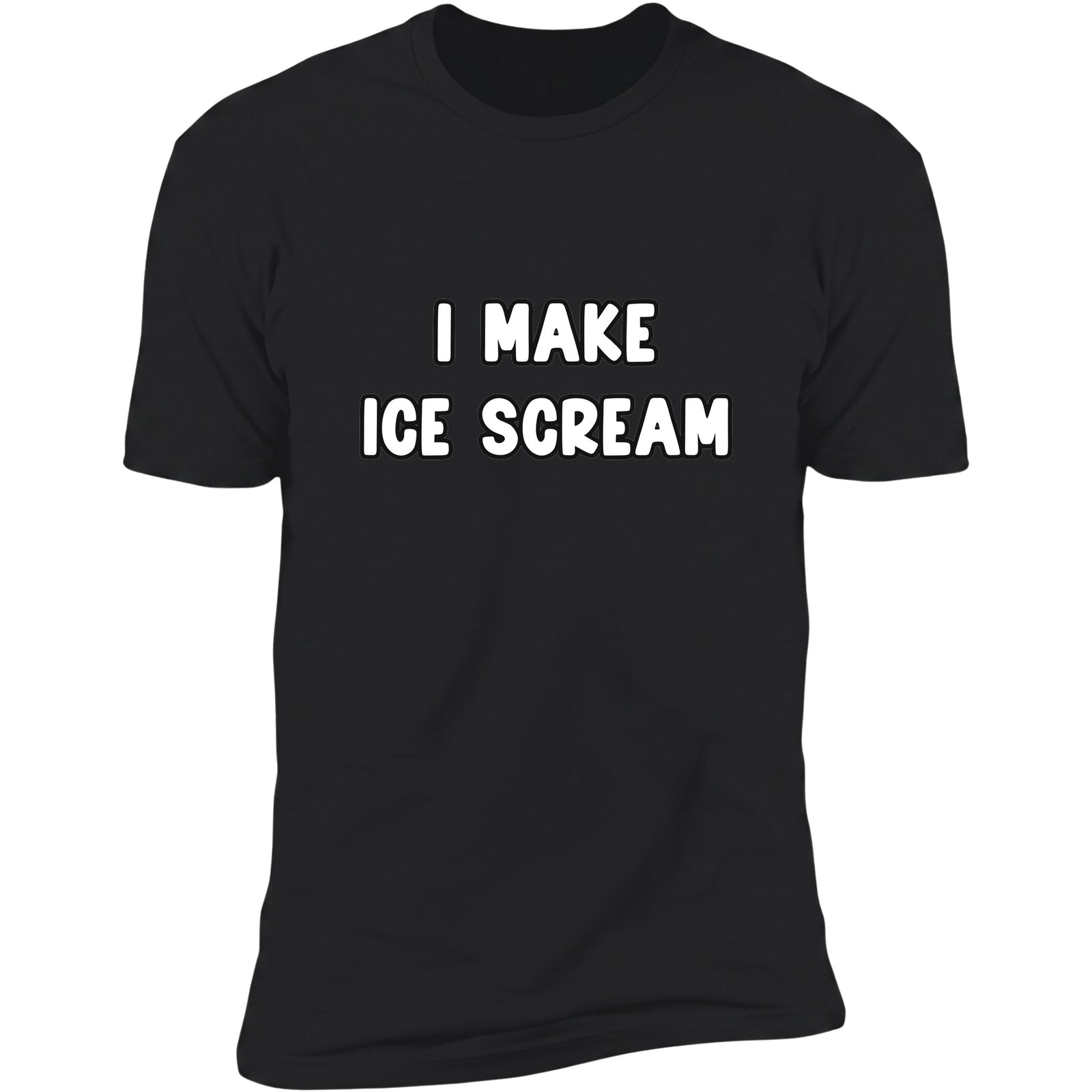 I Make Ice Scream tee in Black