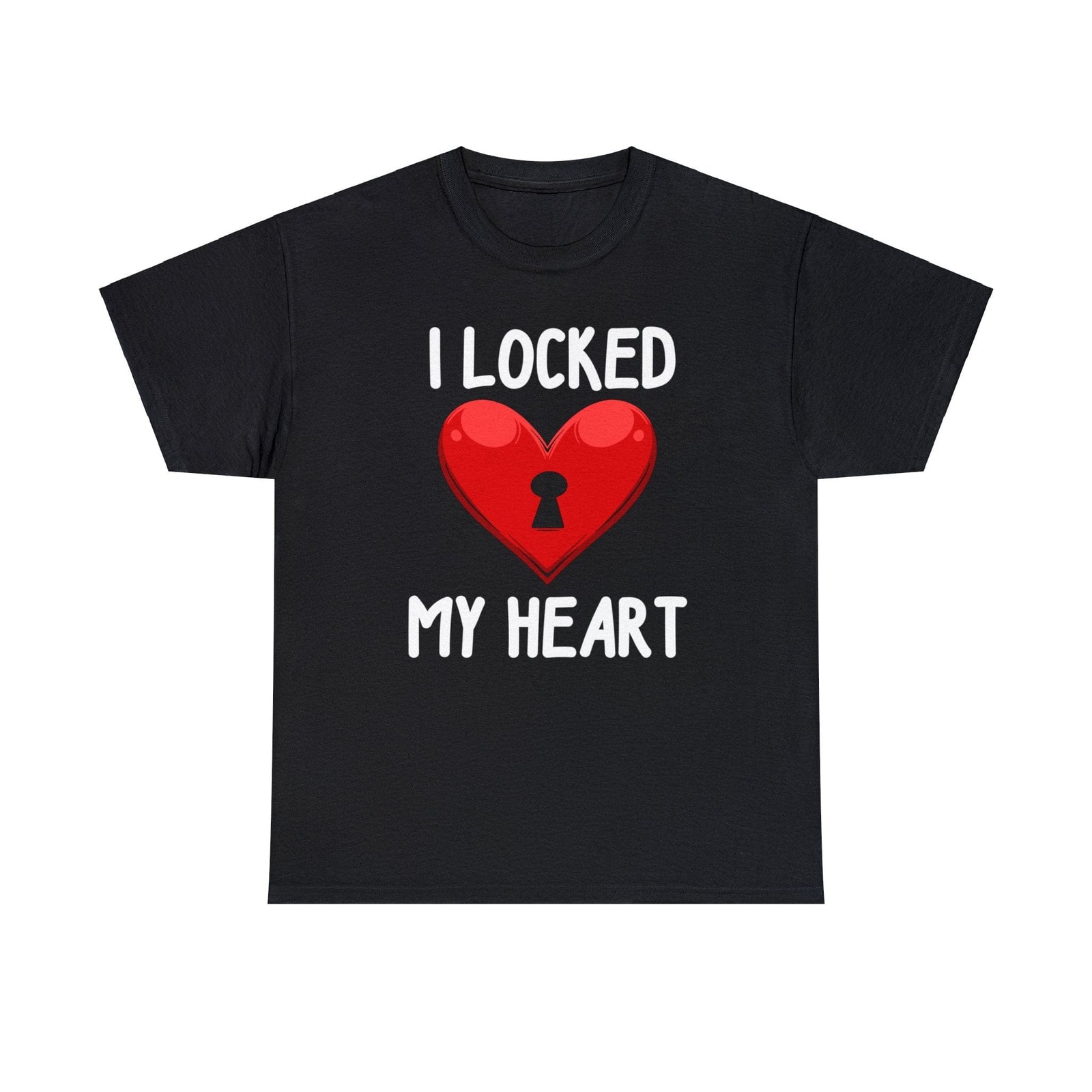 I Locked My Heart & I Found The Key Black Unisex Tees