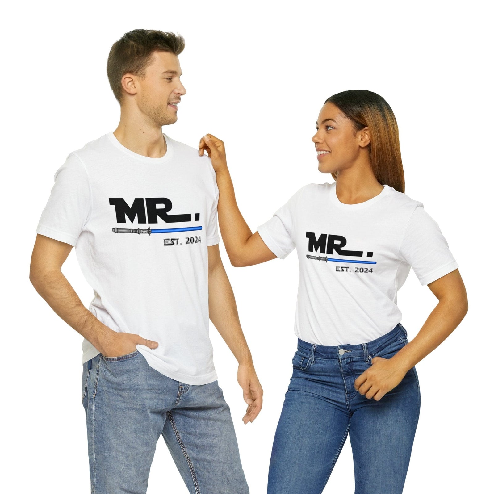 Mr Est. 2024 May The Force Be With Us Deluxe T-shirt