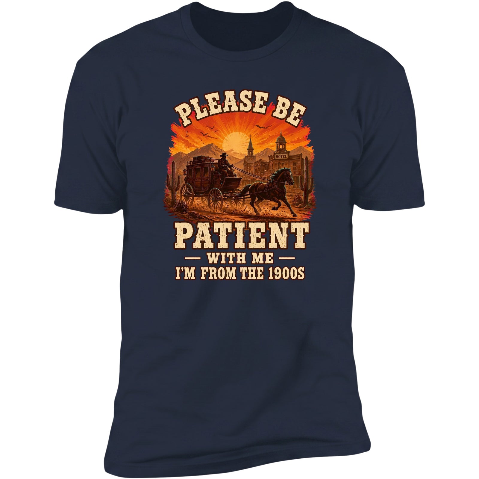 Navy tee front