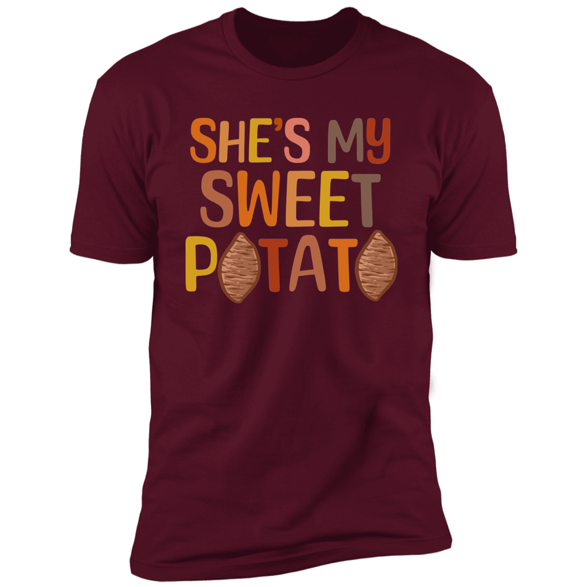 She's My Sweet Potato | Maroon Deluxe Unisex Tee