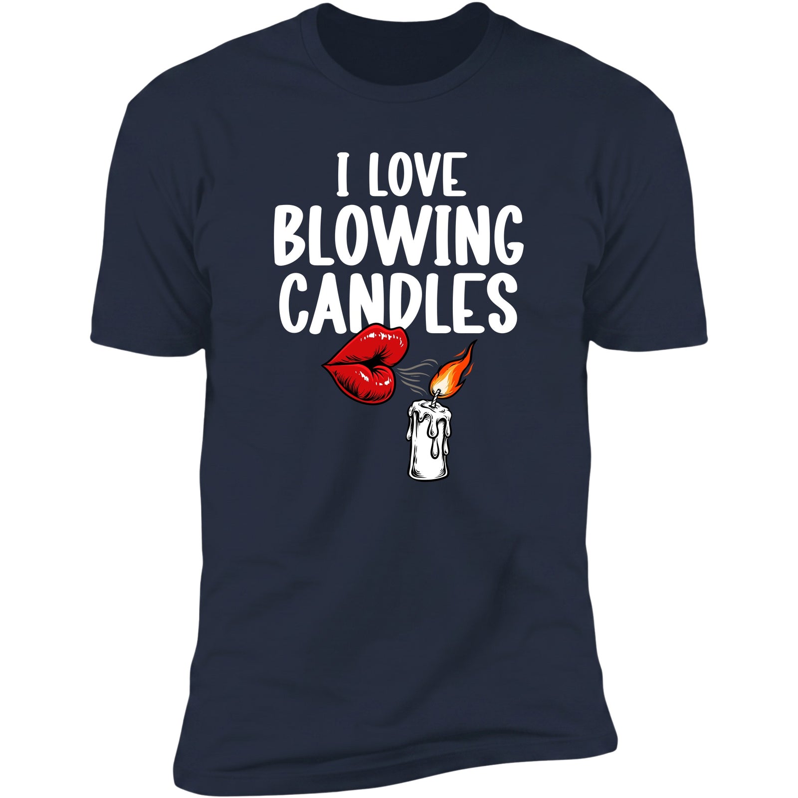 I Love Blowing Candles Navy