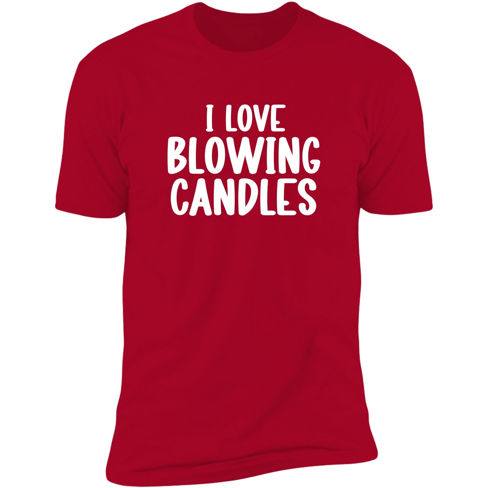 I Love Blowing Candles Red
