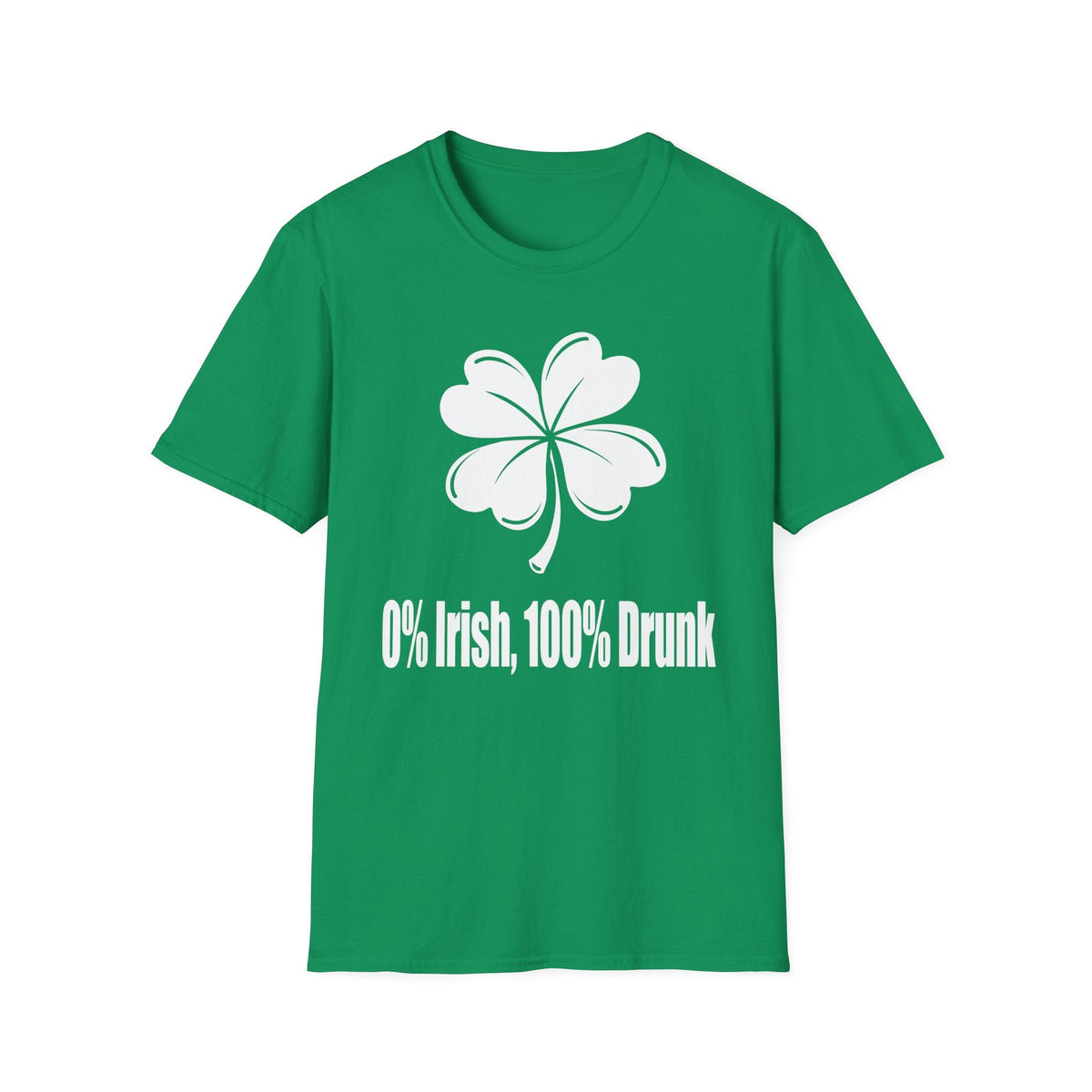 0% Irish, 100% Drunk | Deluxe St Patrick's Day Tee