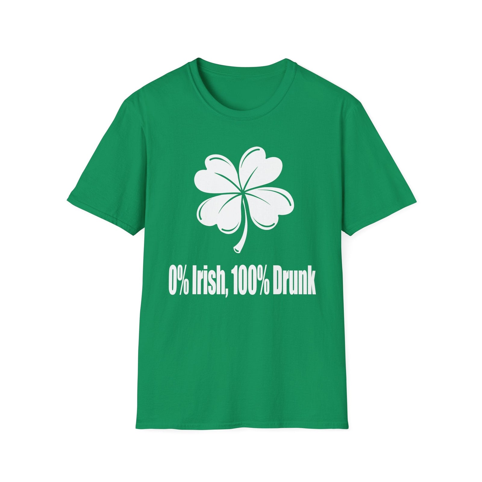 0% Irish, 100% Drunk | Deluxe St Patrick's Day Tee
