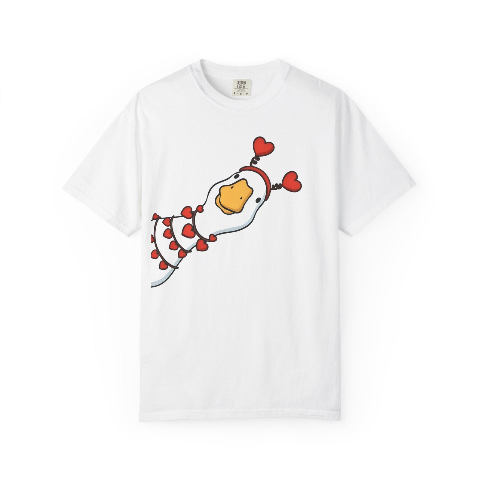 Cute Heart Goose T-Shirt — Valentine’s Day Cute Animal Tee