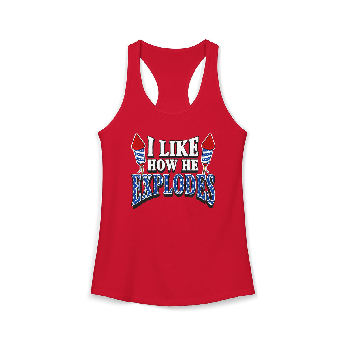 I Like How He Explodes | Women's Racerback Tank