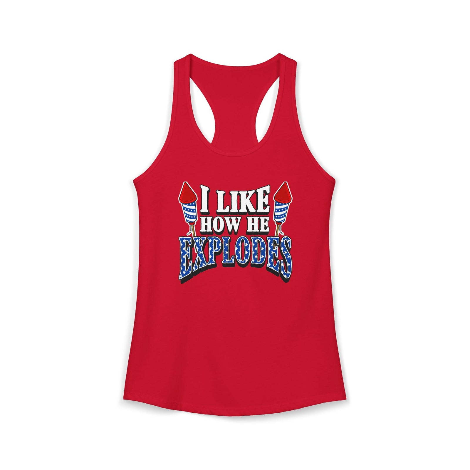 I Like How He Explodes | Women's Racerback Tank