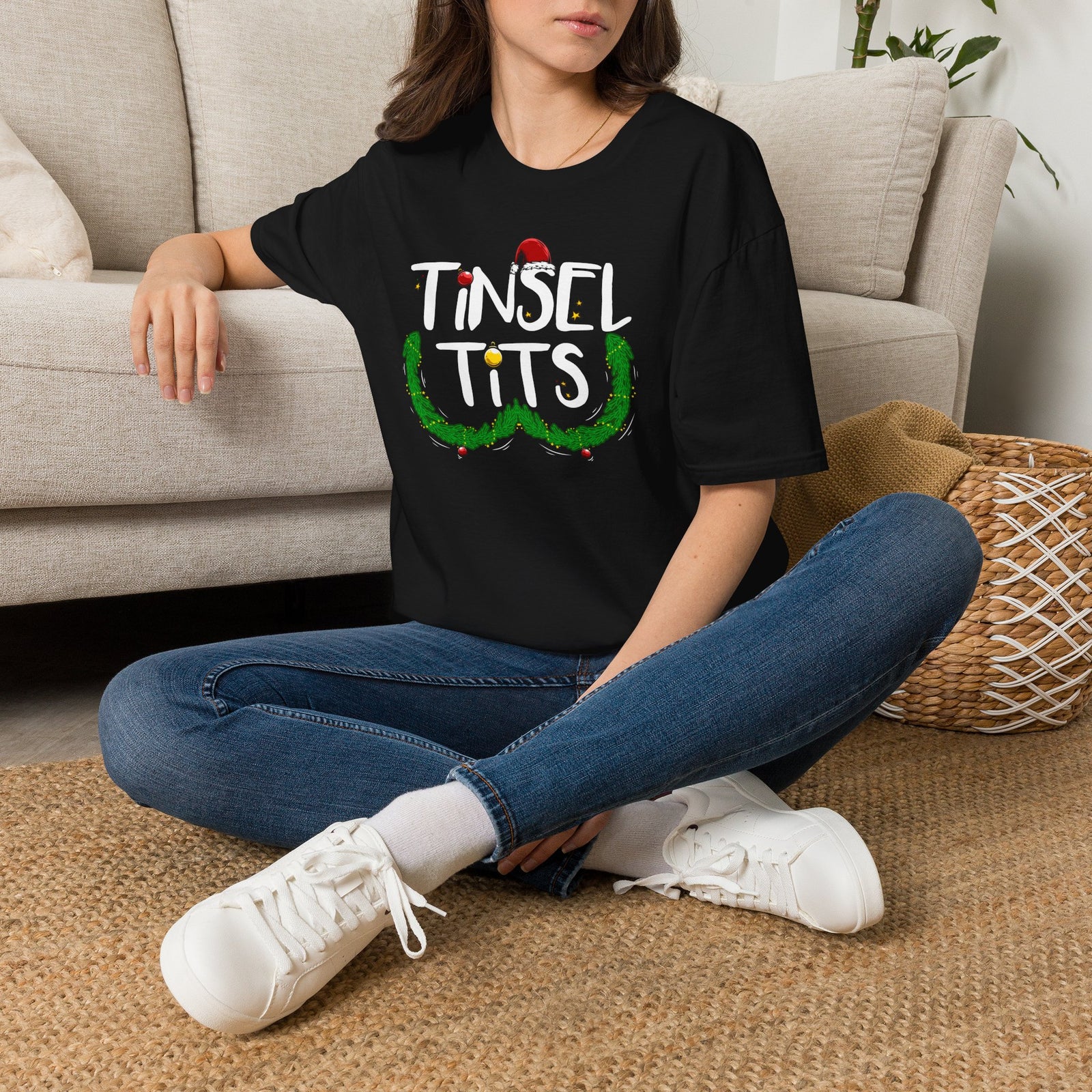 Tinsel Tits | Deluxe Black Unisex Tee