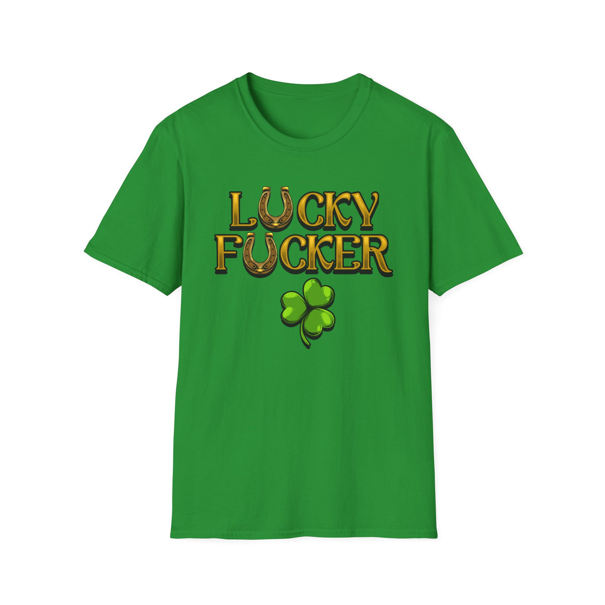Lucky F Gold | Deluxe Irish Green Tee