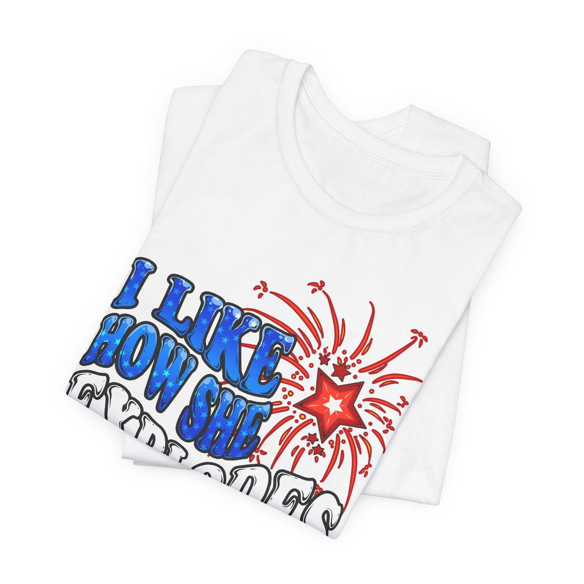 I Like How She Explodes | White Deluxe Tee