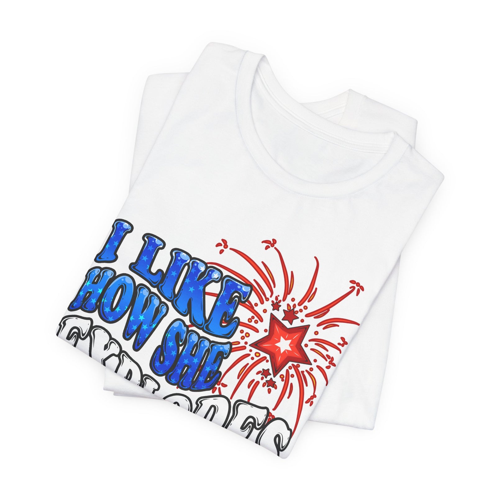 I Like How She Explodes | White Deluxe Tee