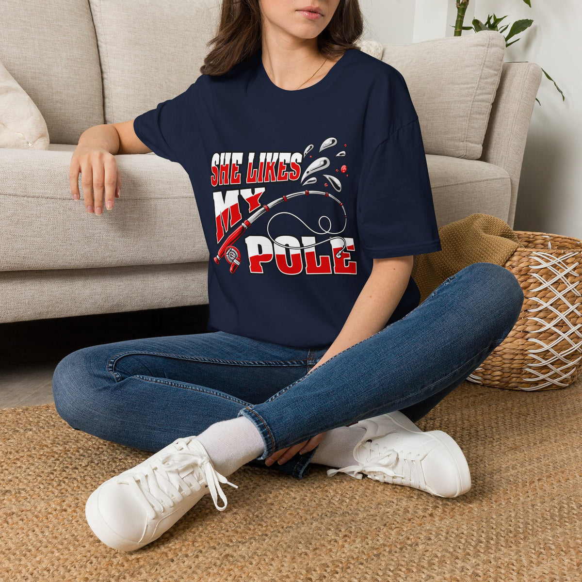 She Likes My Pole | Deluxe Tee