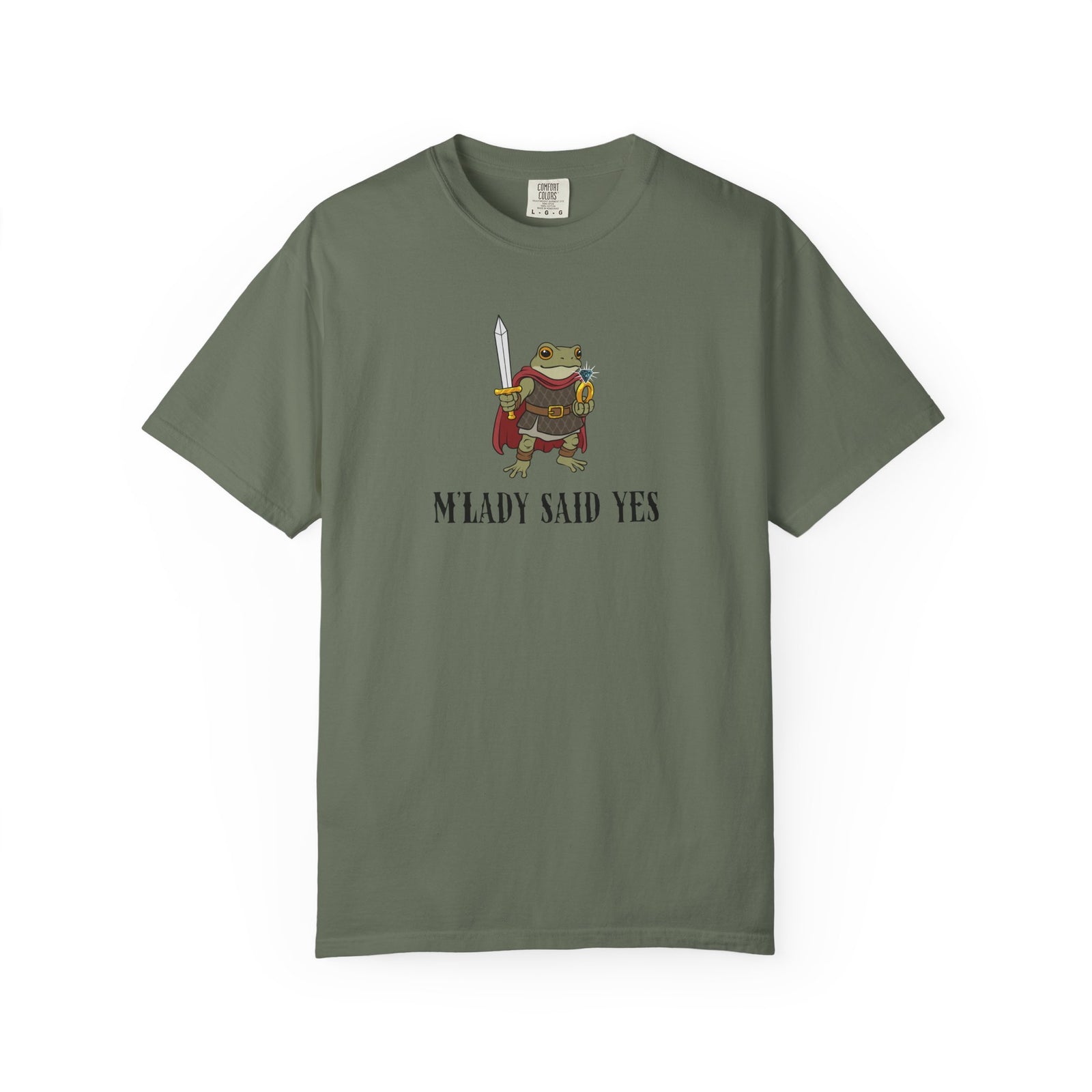 M’LADY SAID YES | Comfort Colors® Frog Prince Engagement Tee