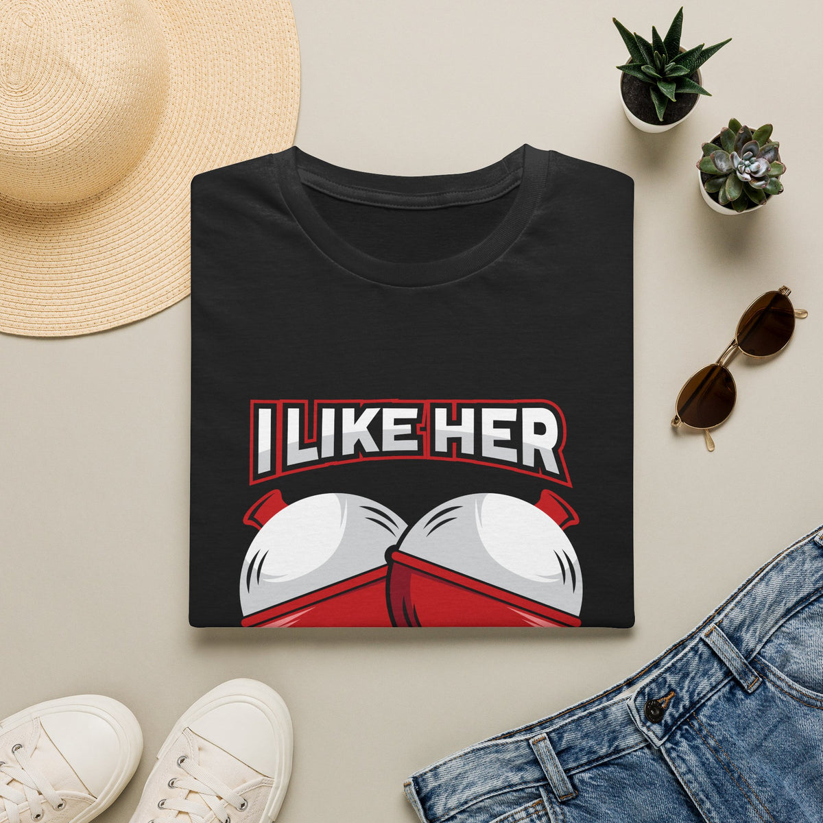 I Like Her Bobbers | Deluxe Tee
