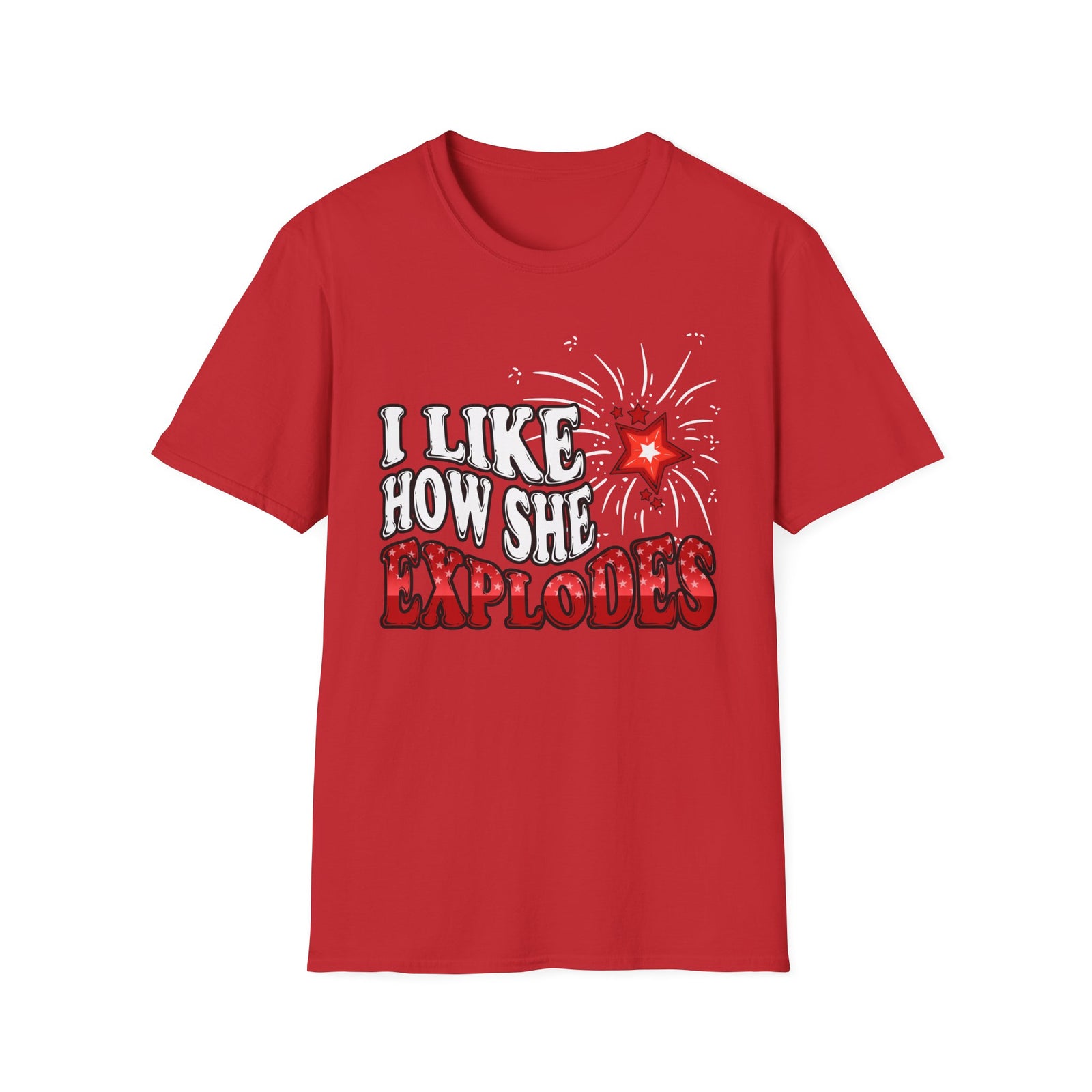 I Like How She Explodes Deluxe Navy Tee | OG Edition