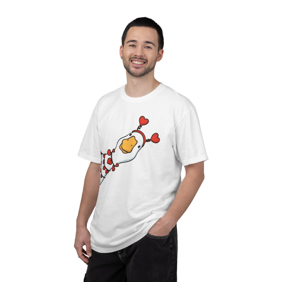 Cute Heart Goose T-Shirt — Valentine’s Day Cute Animal Tee