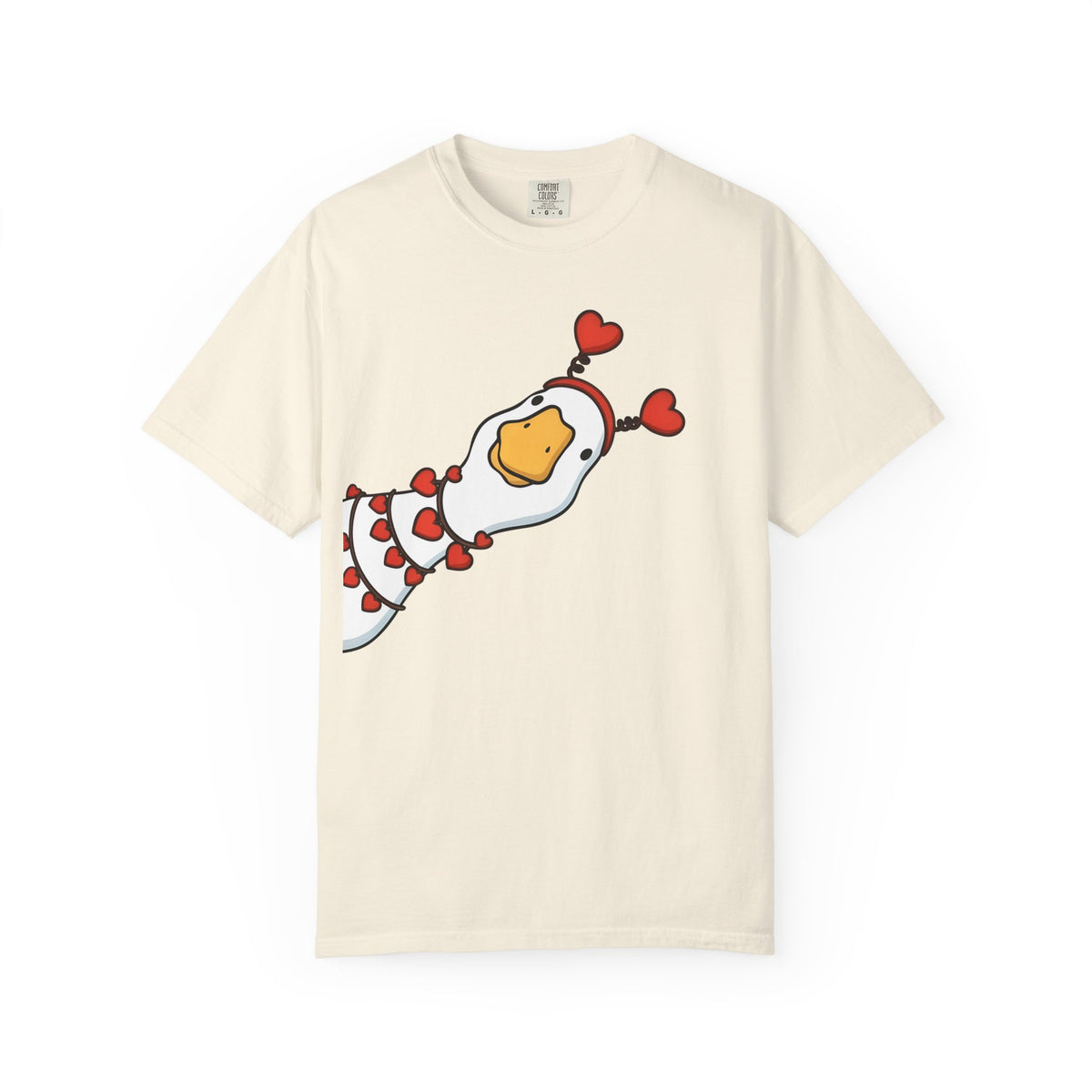 Cute Heart Goose T-Shirt — Valentine’s Day Cute Animal Tee