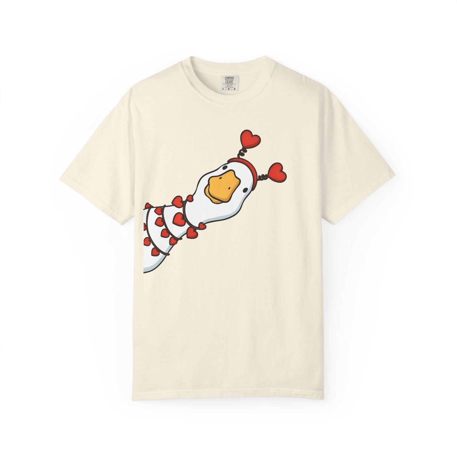 Cute Heart Goose T-Shirt — Valentine’s Day Cute Animal Tee