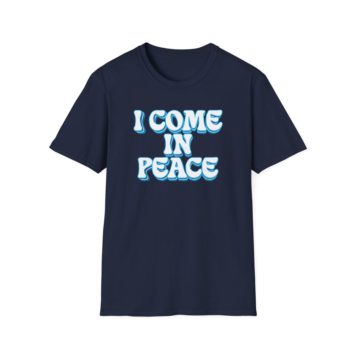 I Come In Peace | Deluxe Navy Tee