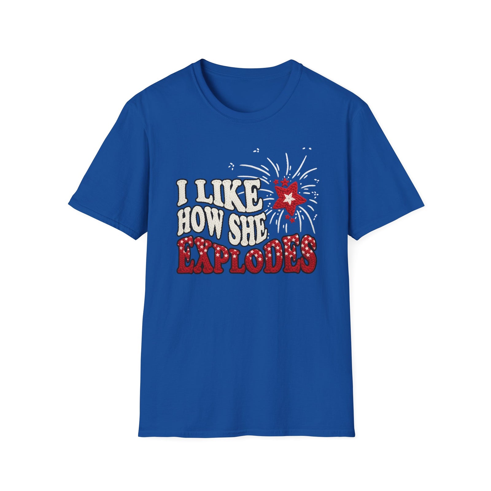 I Like How She Explodes Deluxe Red Tee | 250th Anniversary Edition