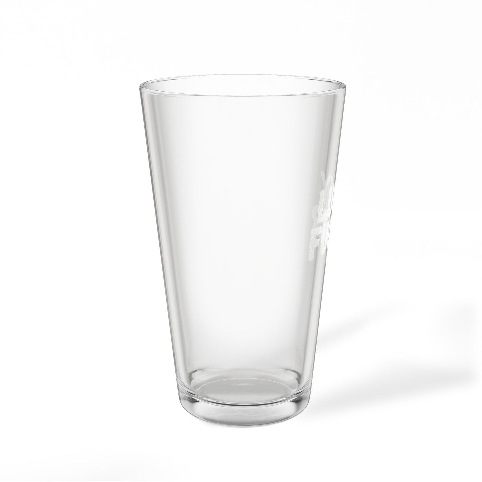 Engraved Pint Glass — "Lucky F*cker" 16oz