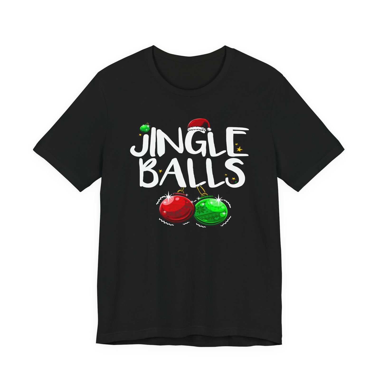 Jingle Balls | Deluxe Black Unisex Tee
