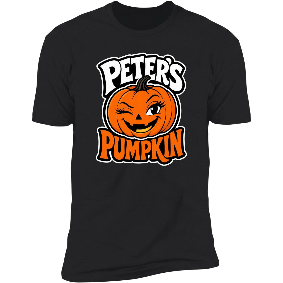 Peter's Pumpkin tee in Black