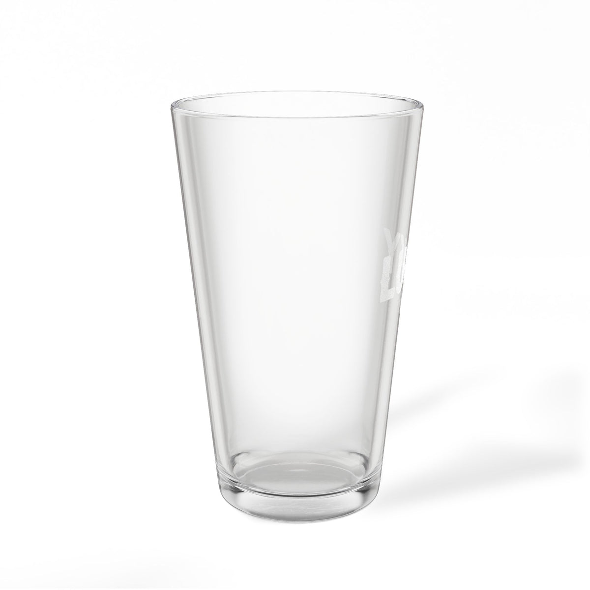 Engraved Pint Glass — "Lucky" 16oz