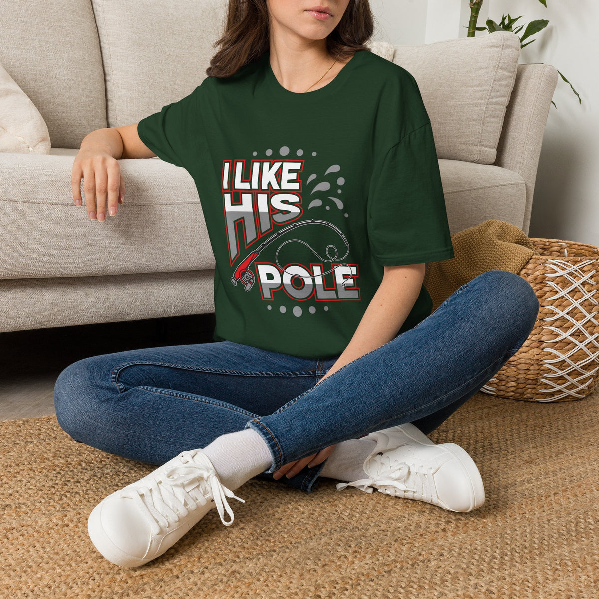 I Like His Pole | Deluxe Tee