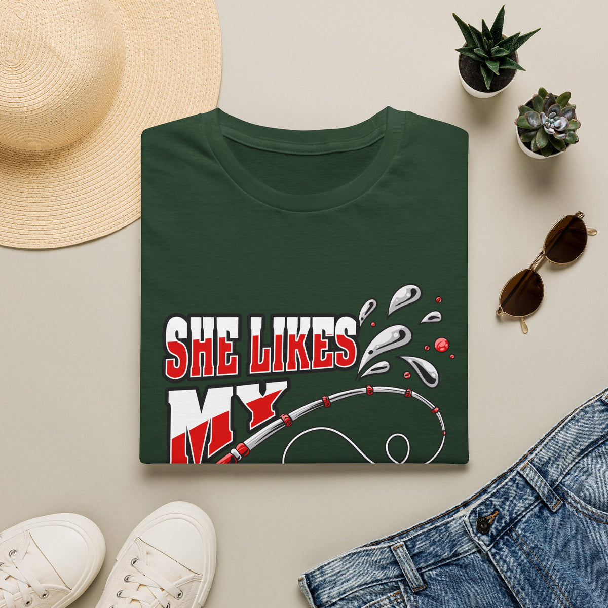 She Likes My Pole | Deluxe Tee