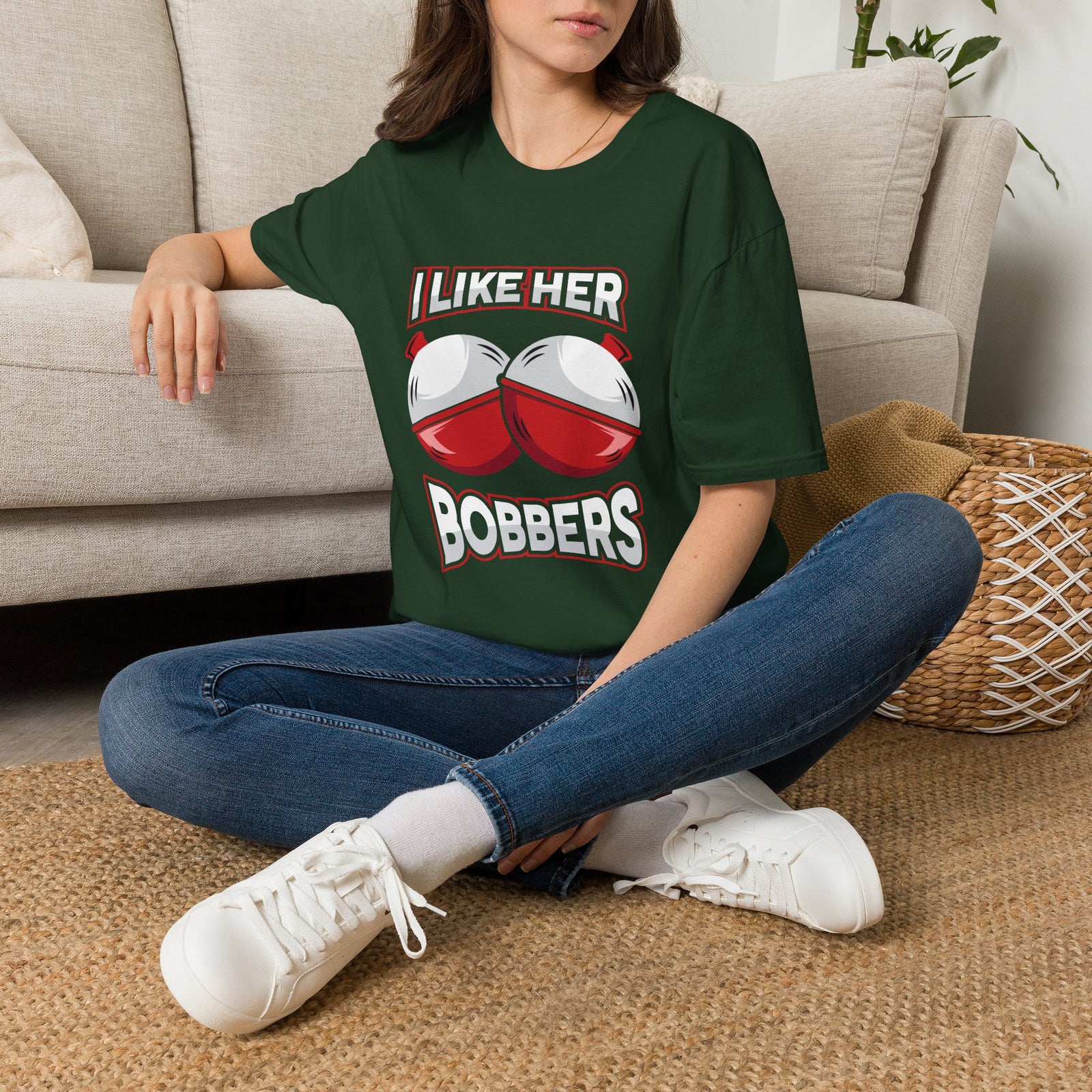I Like Her Bobbers | Deluxe Tee