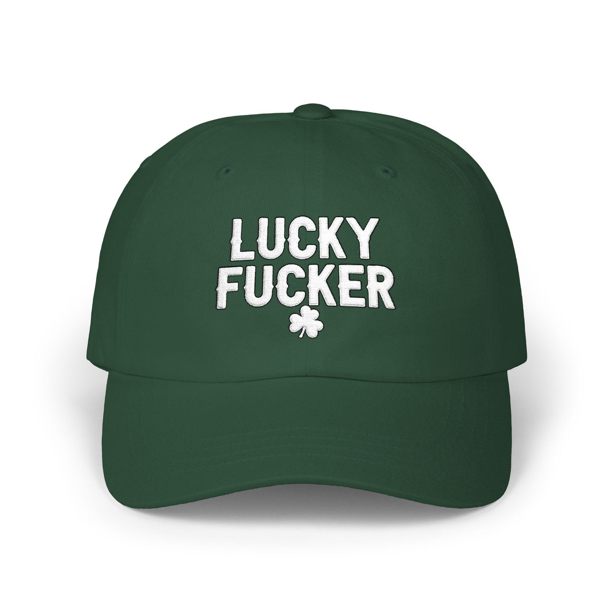 Lucky & "Lucky F*cker" Embroidered Caps.