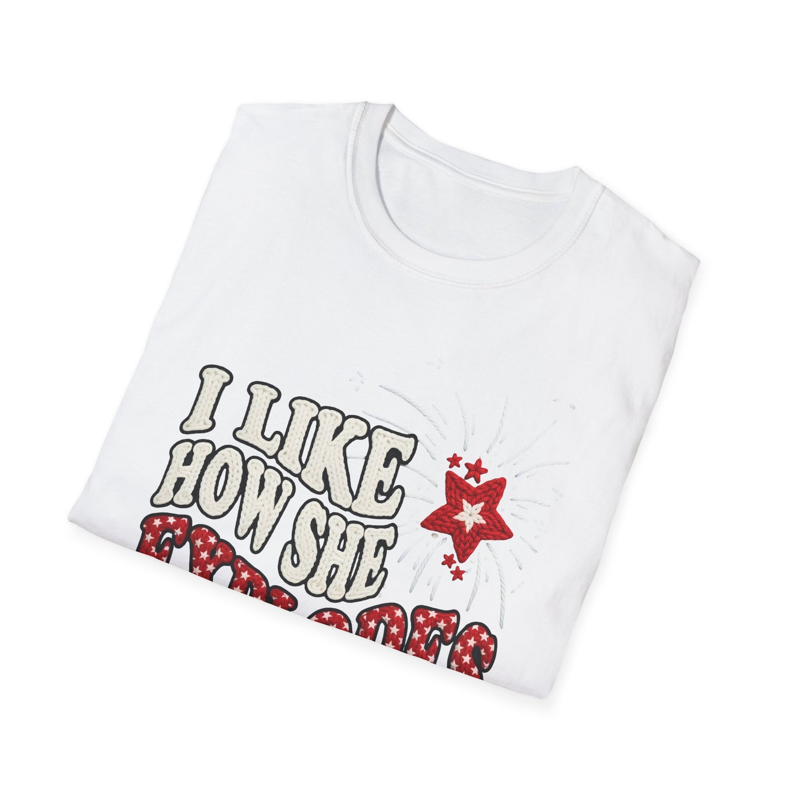 I Like How She Explodes Deluxe Red Tee | 250th Anniversary Edition