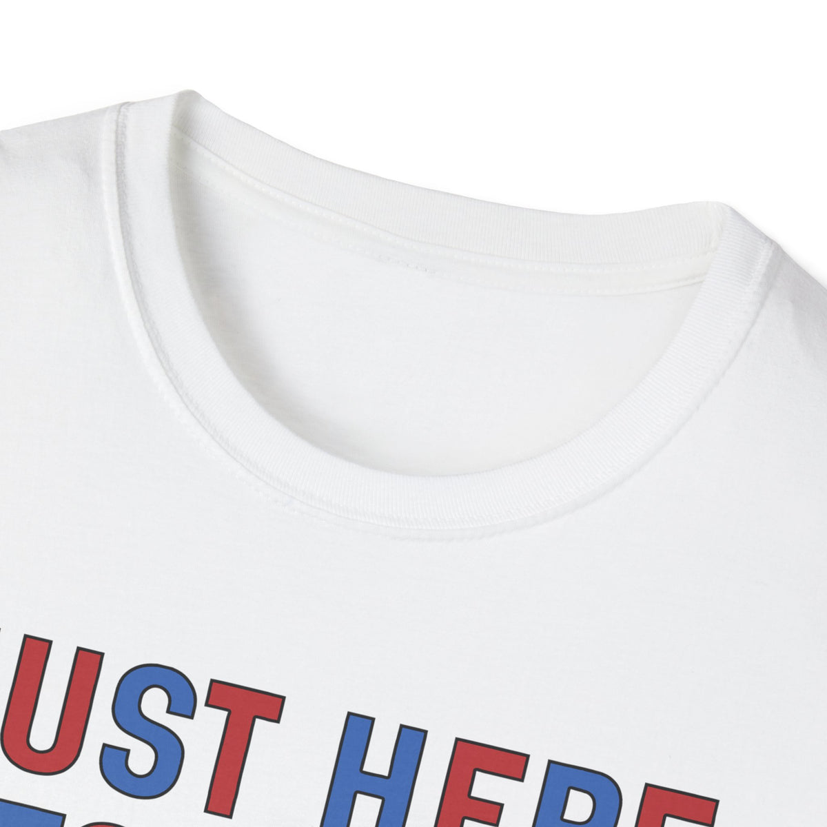 Just Here For The Fireworks Deluxe White Tee (Unisex)