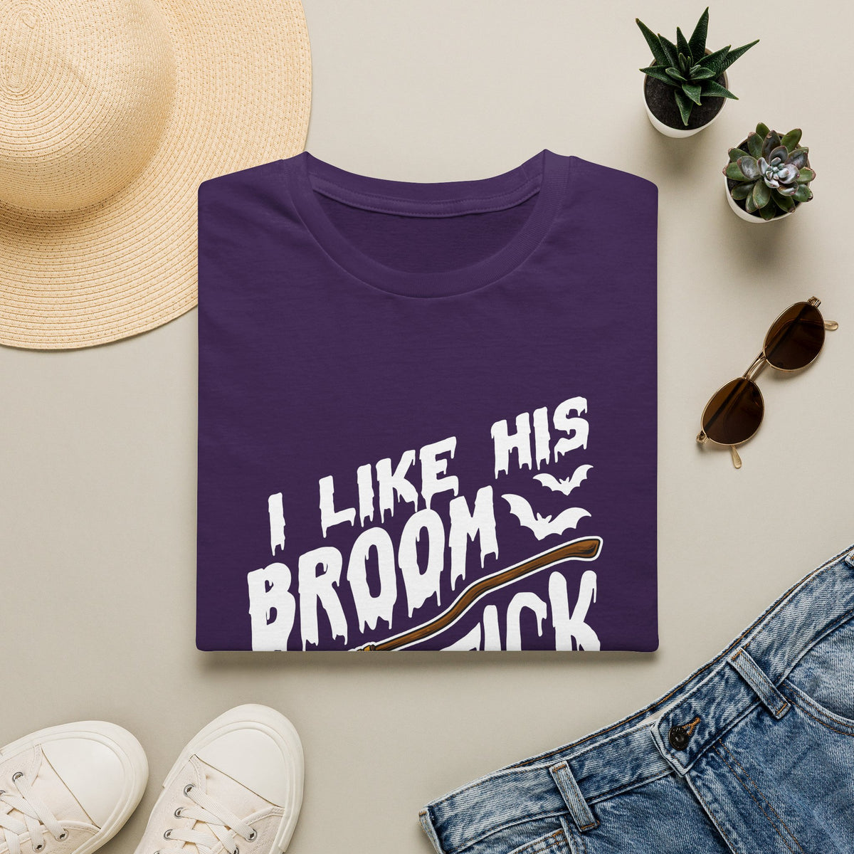 I Like His Broomstick Deluxe Unisex Tee