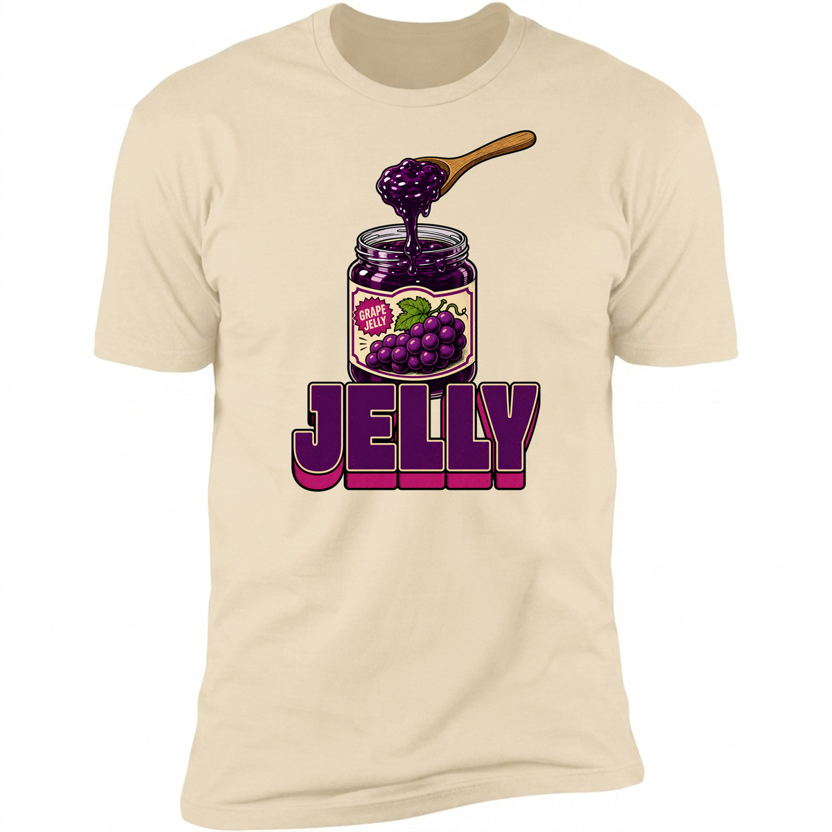 Jelly on Natural front view
