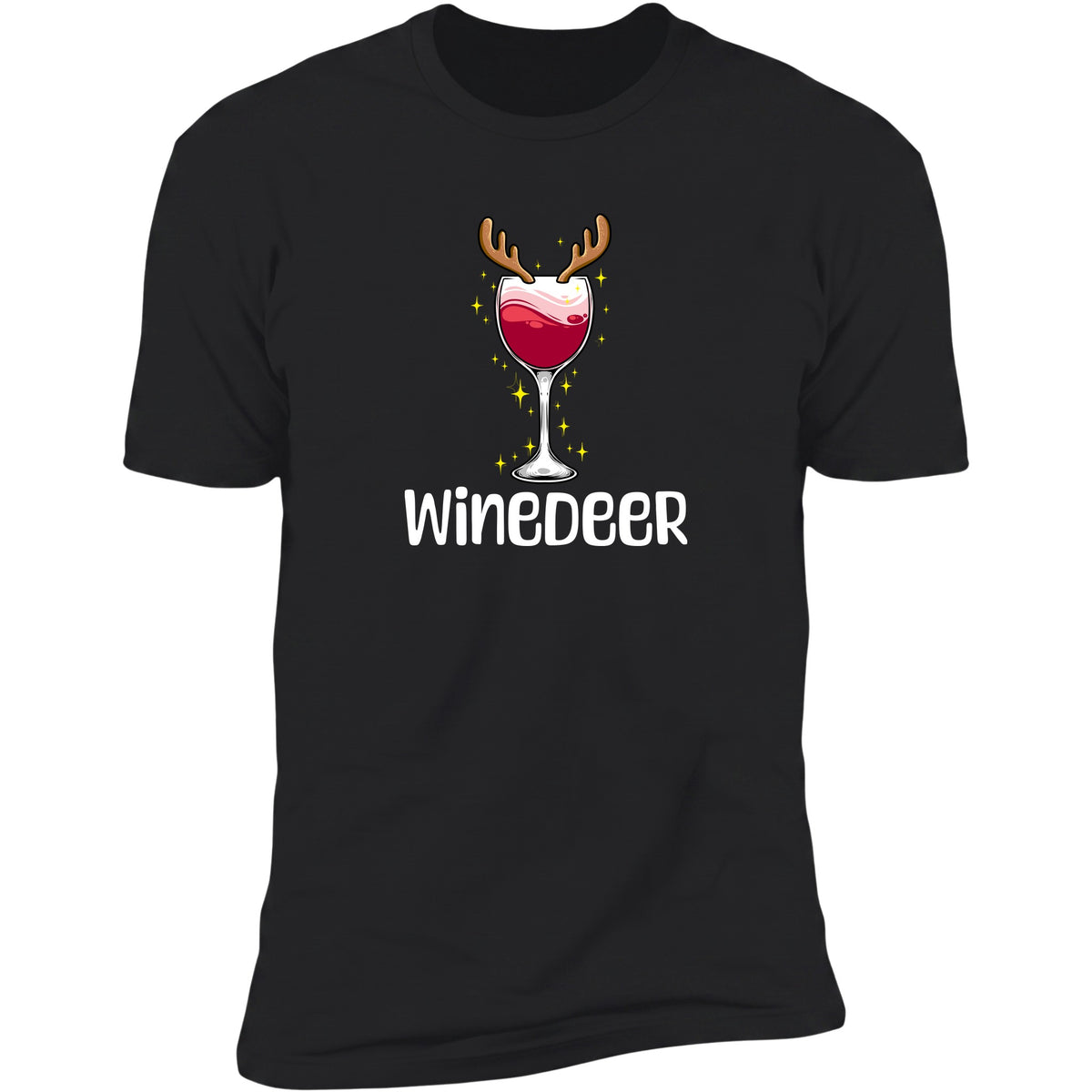 WineDeer Deluxe Unisex Tee in Black