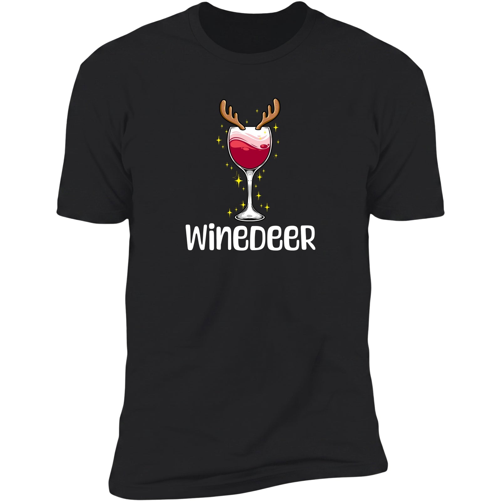 WineDeer Deluxe Unisex Tee in Black