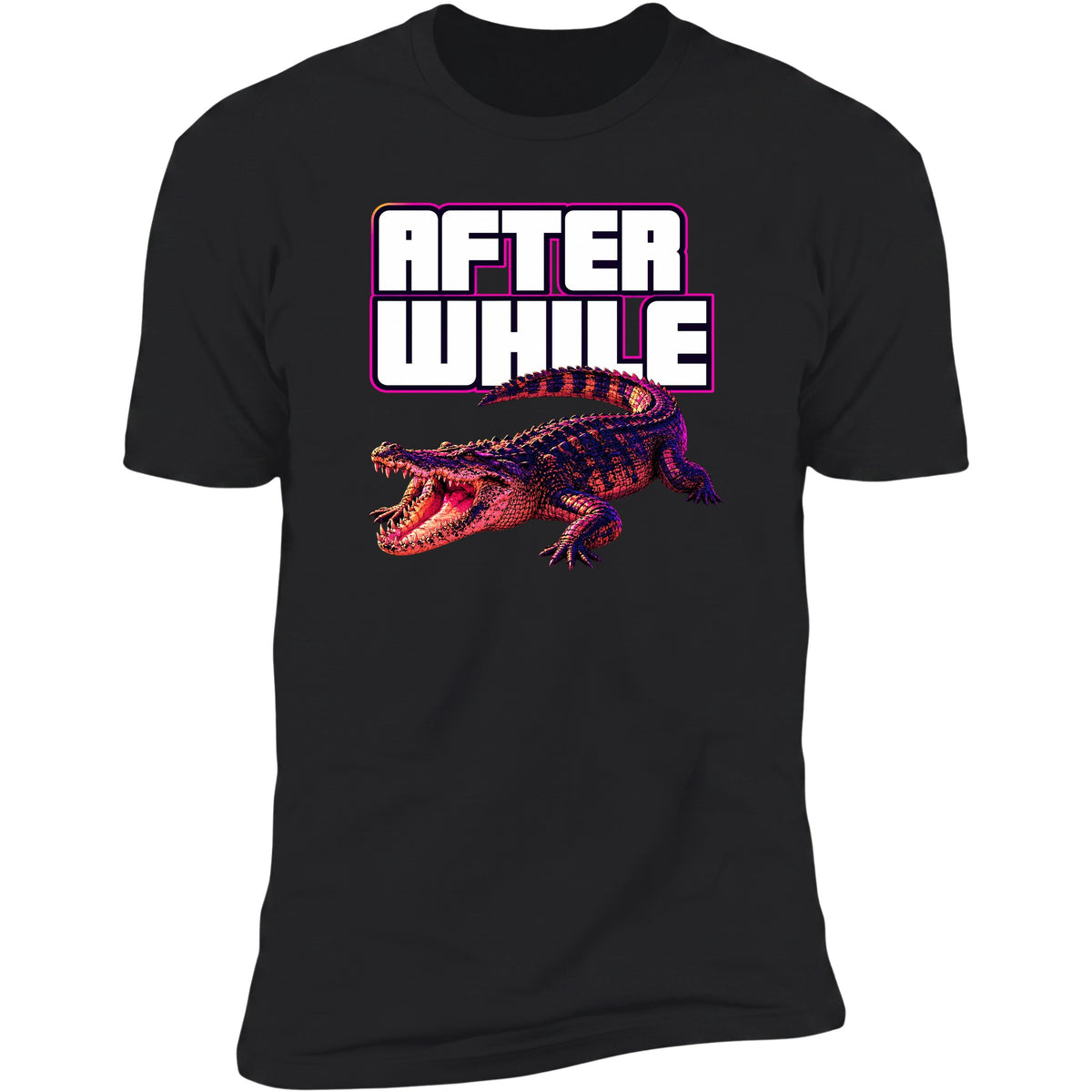 After While crocodile tee, Black