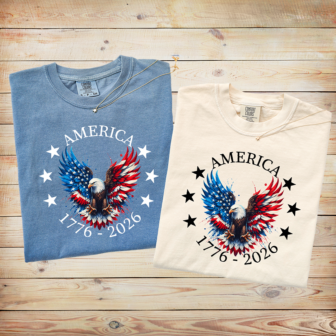 America 1776–2026 Patriotic Eagle T-Shirt