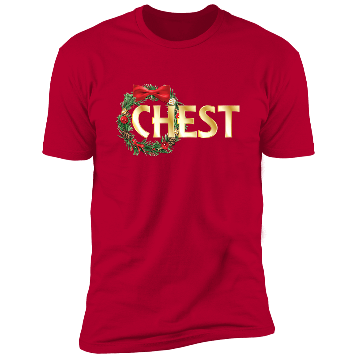 Chestnuts Matching Couples Tees | Red &amp; Green Holiday Set