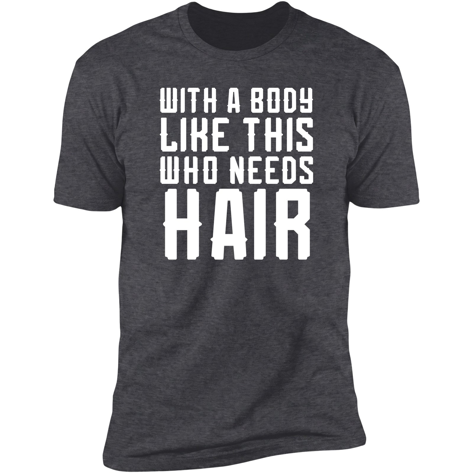 Dark Heather tee front