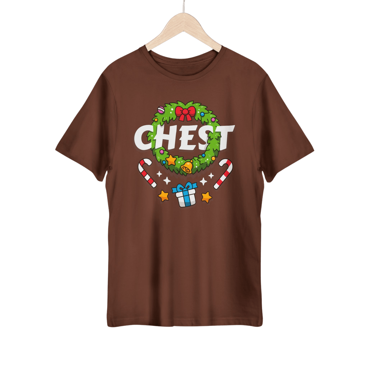 Chestnuts Deluxe Tees Printed on chestnuts colored tees