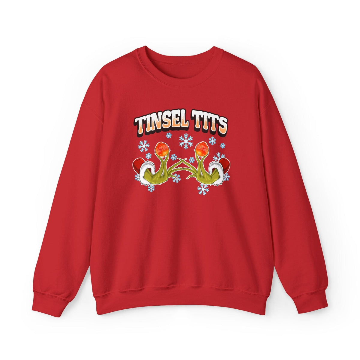 Comfy Tinsel Tits & Jingle Balls Couples Funny Sweatshirts