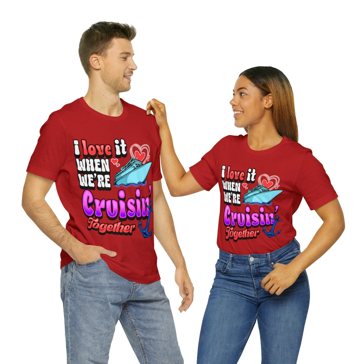 Couples Cruisin Deluxe Tee For Your Next Cruise